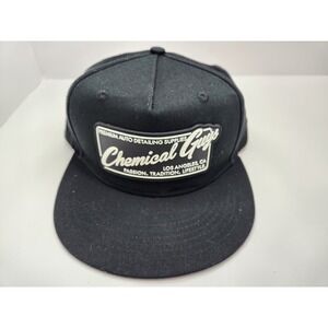 Chemical Guys Patch Los Angeles Hip Hop‎ Style Adjustable Snap Back Black Hat